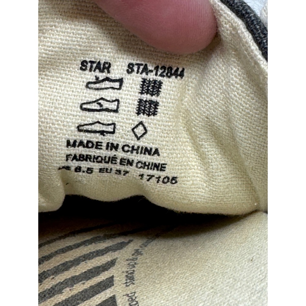 Taos Star Charcoal Gray Washed Canvas Low Top Sneakers Womens 6.5 STA-12844 - Picture 8 of 10